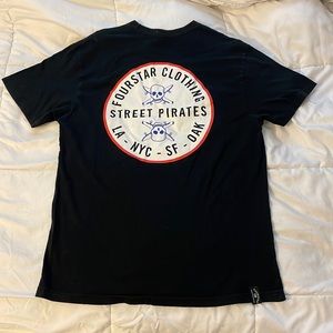 FOURSTAR Clothing “street pirates” t-shirt size large